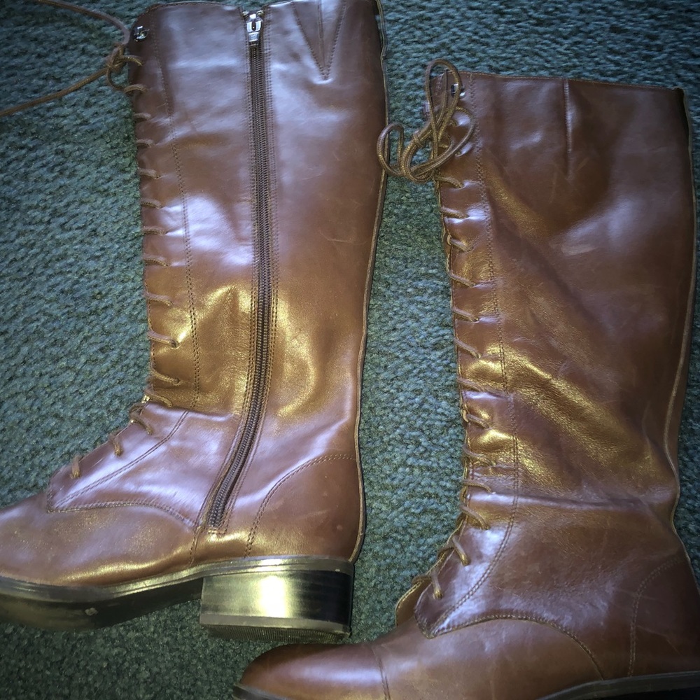 Ralph Lauren lace up boots